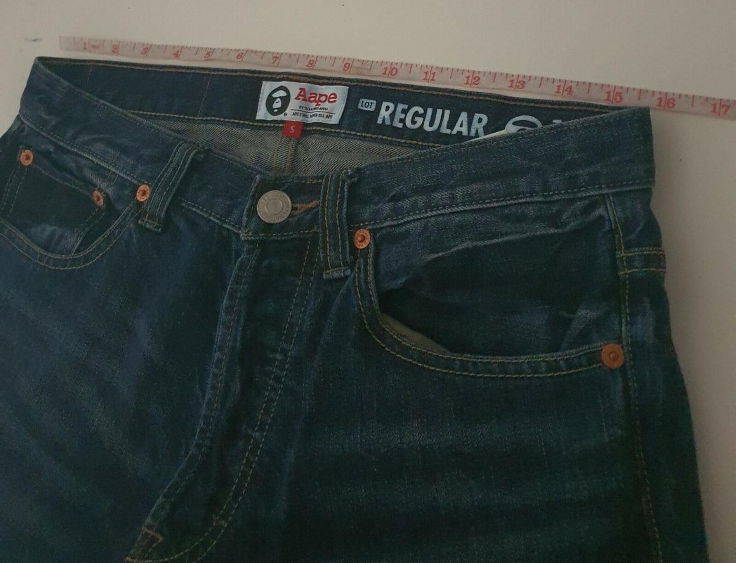Aape by A BATHING APE denim jeans S small W30 L30 BAPE they fit slightly bigger