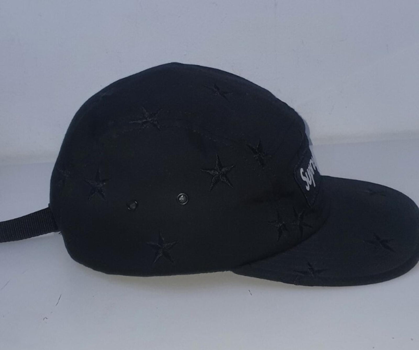 FW13 SUPREME Stars Camp Cap Schwarze Kappe Sehr Selten Vintage 2013 Bestickt 1x getragen