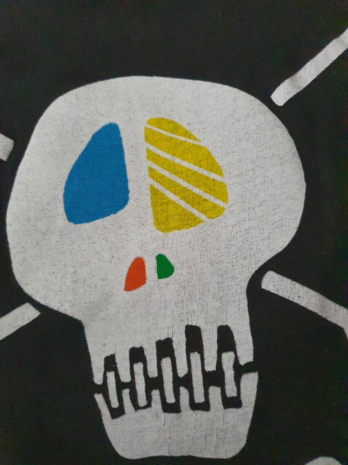 STUSSY Skull black Tee size M medium T-shirt Rare