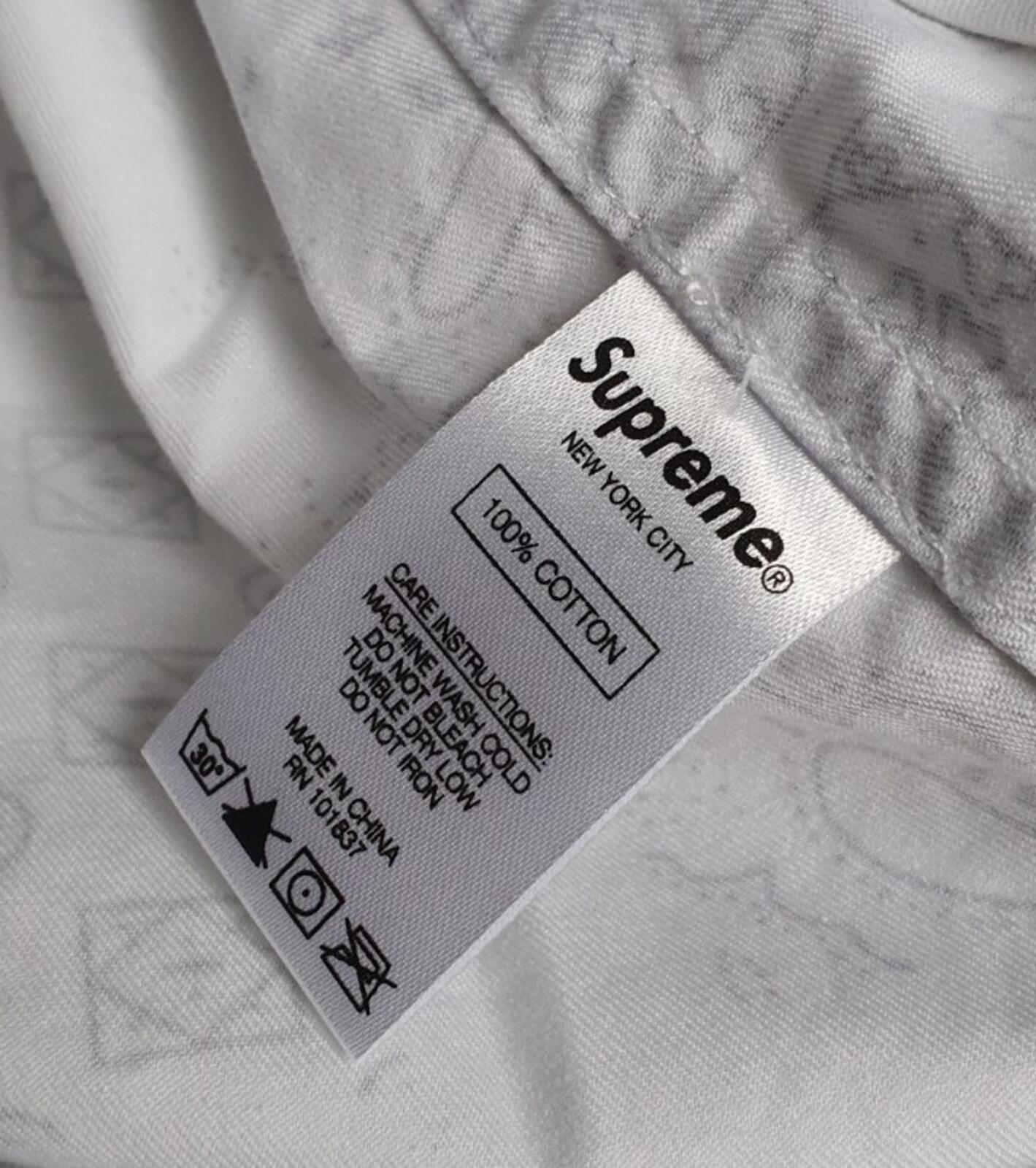SS20 Supreme Paisley Grid Shirt White Size XL