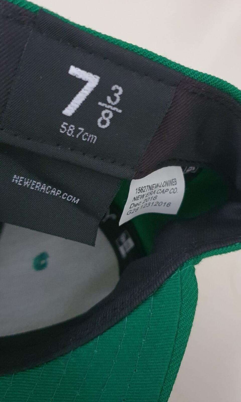 SS17 Supreme Piping Box Logo New Era 59fifty green hat cap size 7 3/8 New