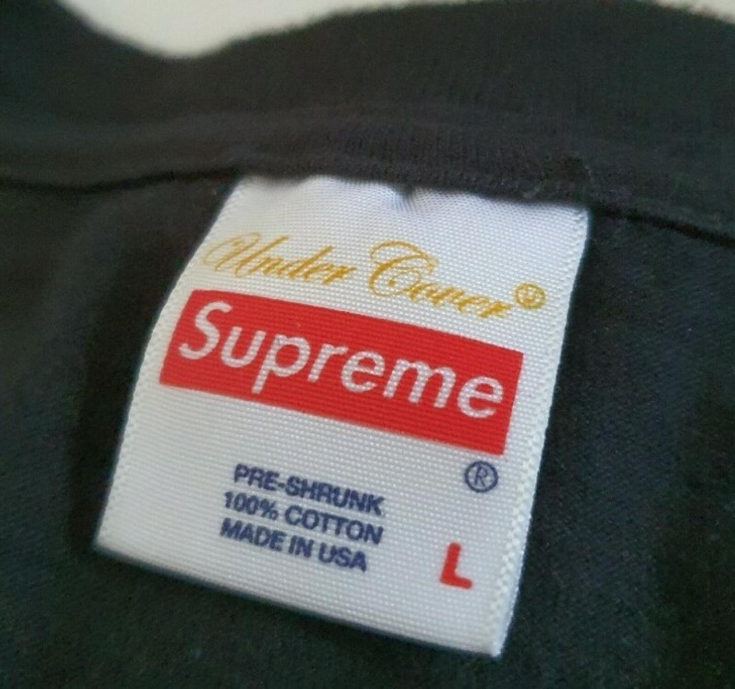 SS18 Supreme x Undercover x Public Enemy Counterattack L/S Tee Black Size L
