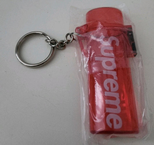 SS20 Supreme Funda Impermeable Encendedor Llavero Accesorio Rojo Anillo Plástico Nuevo