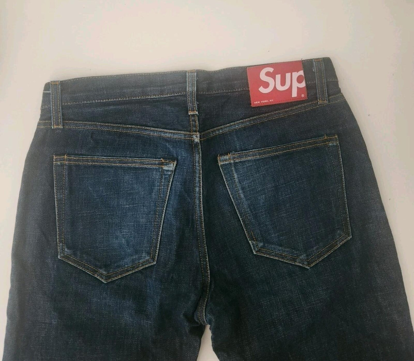 Supreme Denim Slim Jeans Blue Size 30 W30 L27 ALTERED
