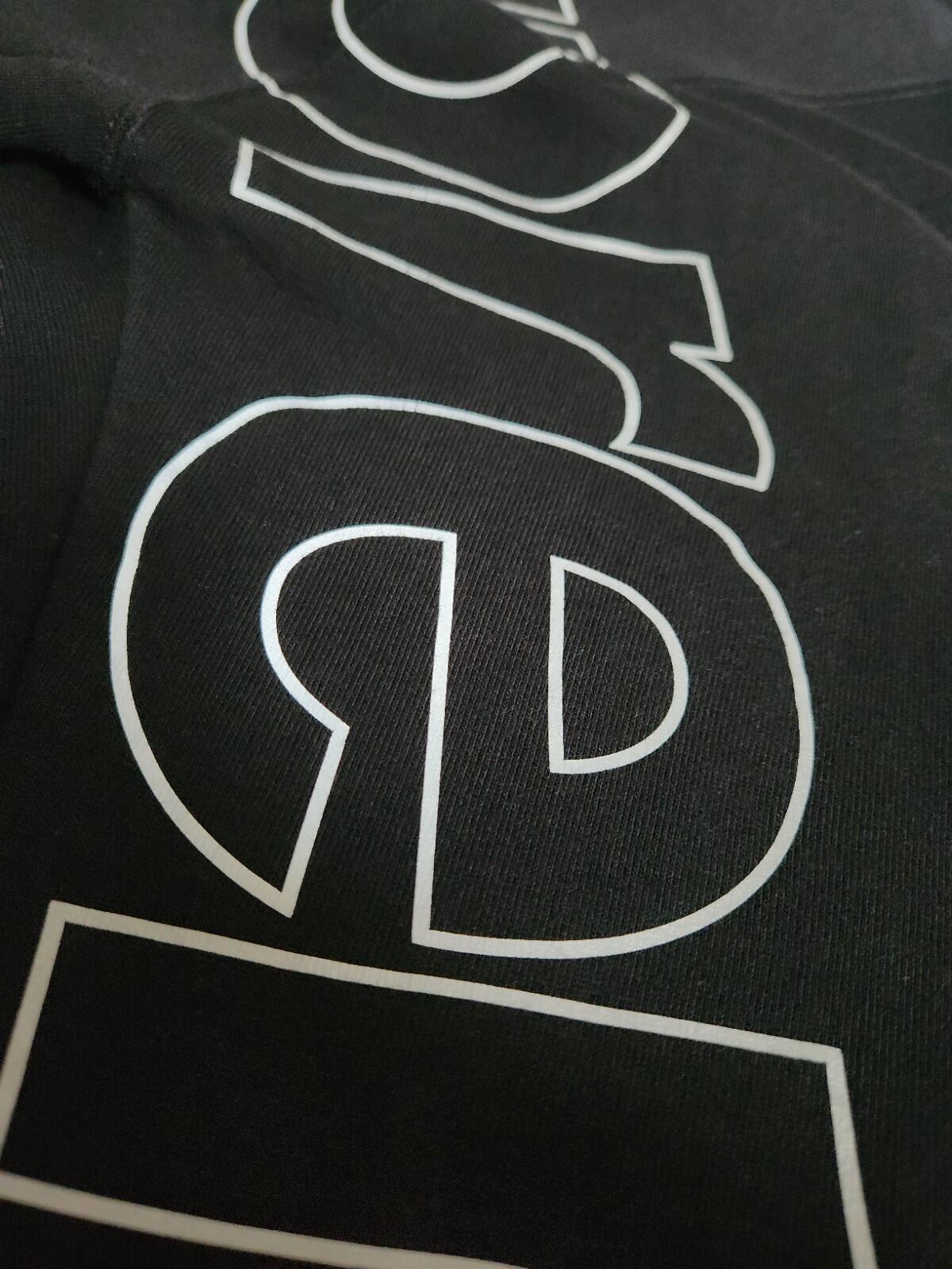 FW21 Supreme Reflective Hooded Sweatshirt Black hoodie size M medium