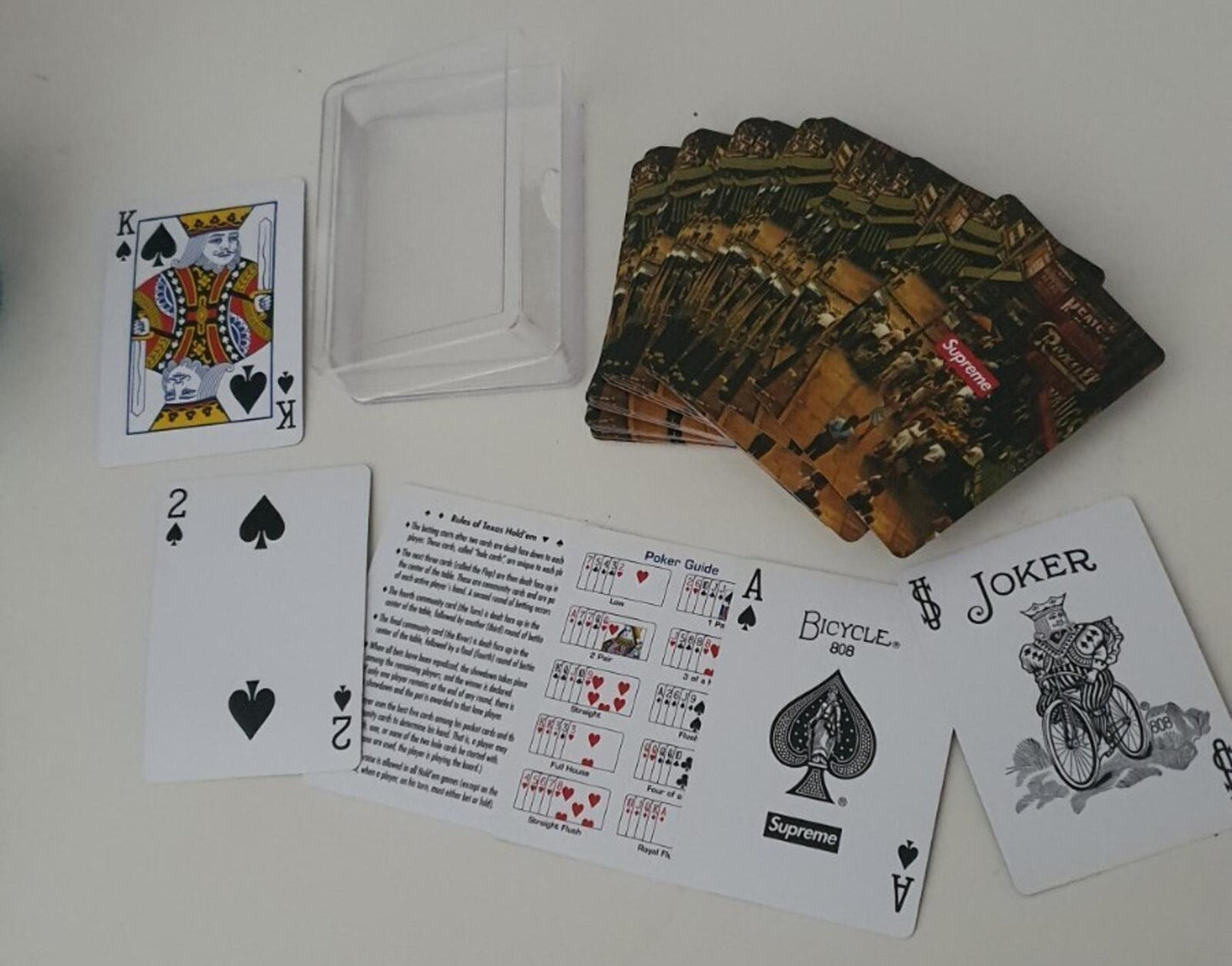 FW10 Supreme x Bicycle Street Scene Playing Cards vintage from 2010 Very Rare