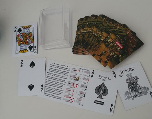 FW10 Supreme x Bicycle Street Scene Playing Cards vintage from 2010 Very Rare