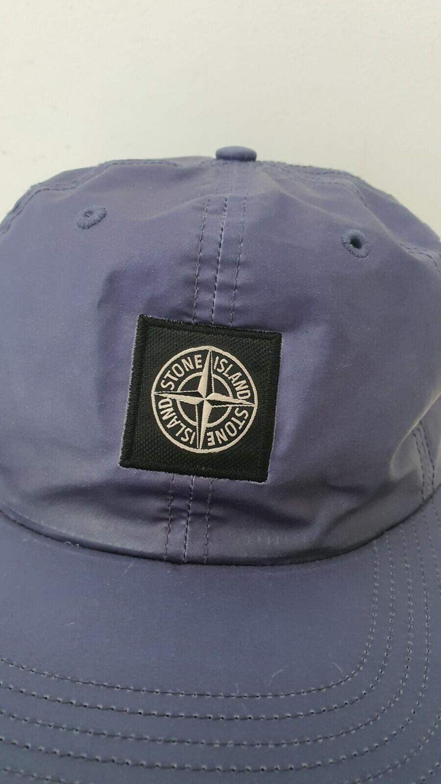 SS16 Supreme x Stone Island heat reactive 6-panel cap Purple hat Made in U.S.A