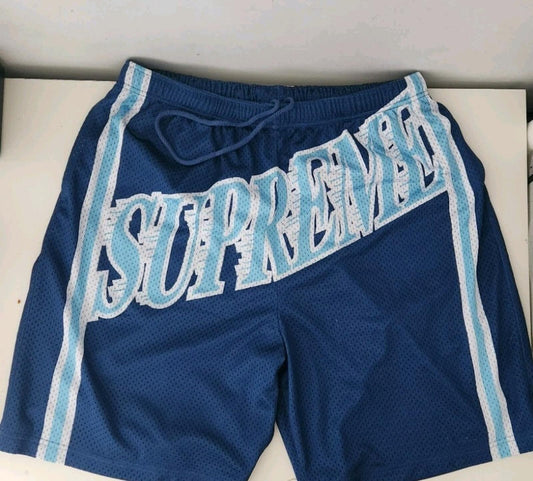 SS23 Supreme Slap Shot Baggy Mesh Short Navy Shorts Größe XL Blau