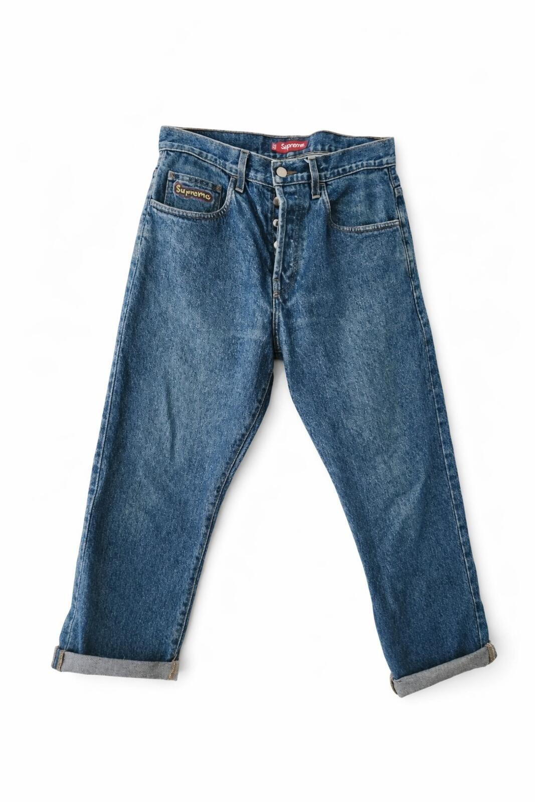 SS15 Supreme Denim Skate Jeans Größe 32 W32 L27 GEÄNDERT Mark Gonzales Gonz