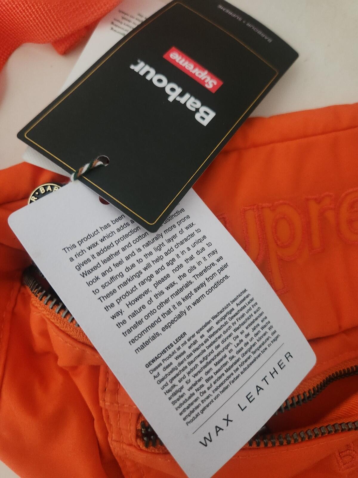 HW20 Supreme Barbour Gürteltasche aus gewachster Baumwolle wasserabweisend
