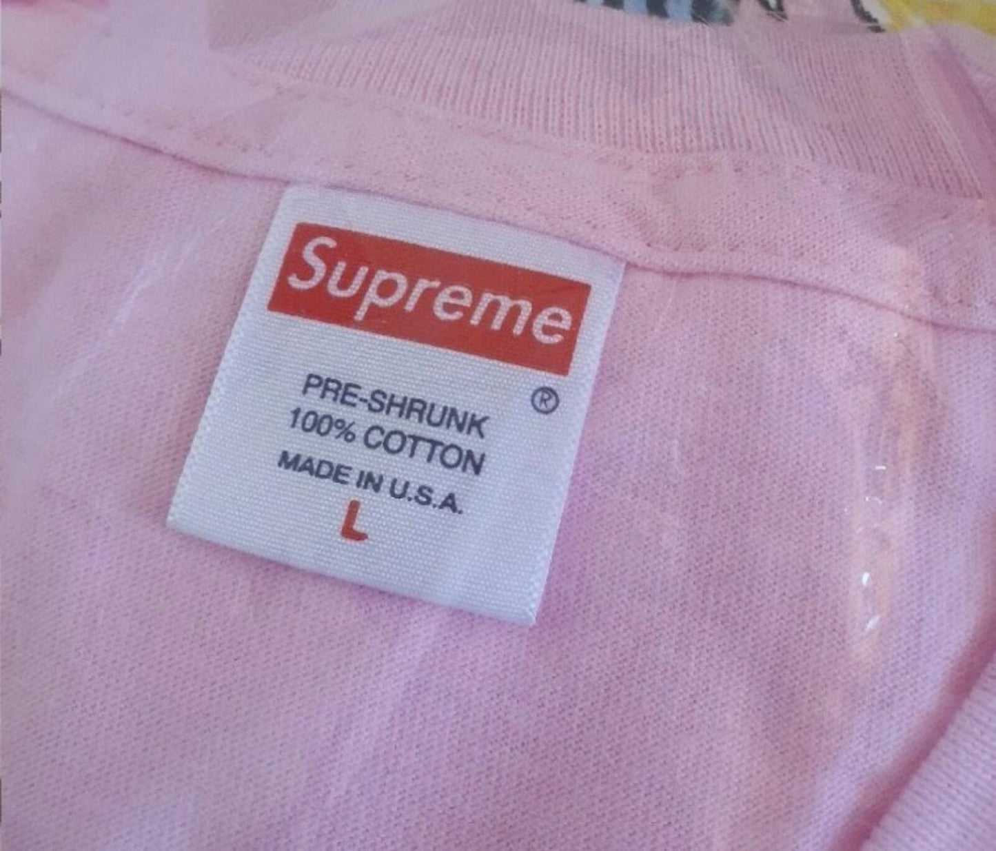 SS20 Supreme x Daniel Johnston tee Light pink T-shirt L large New and unopened