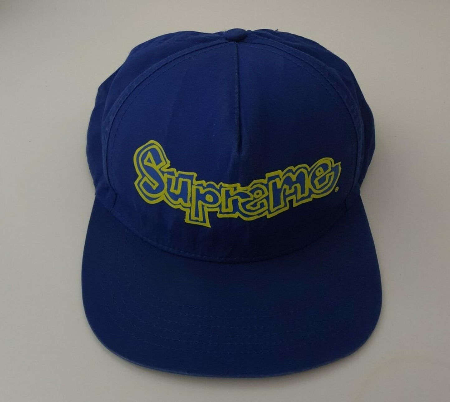 SS09 Supreme x Starter Gonz logo 5-panel cap blue hat vintage Gonzales 2009 Rare