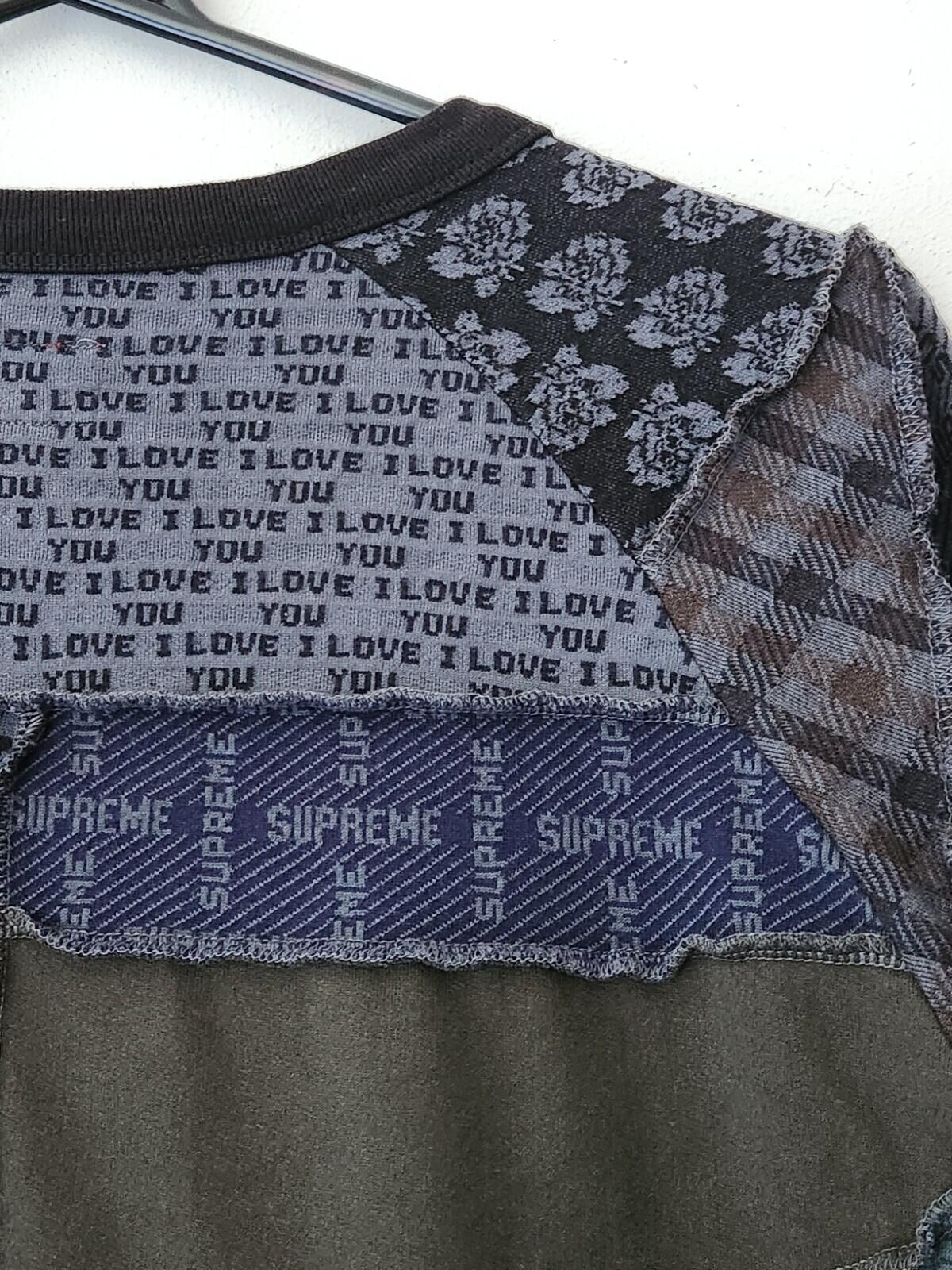 SS23 Supreme Patchwork Jacquard L/S sleeve L Large Jumper Crewneck XL