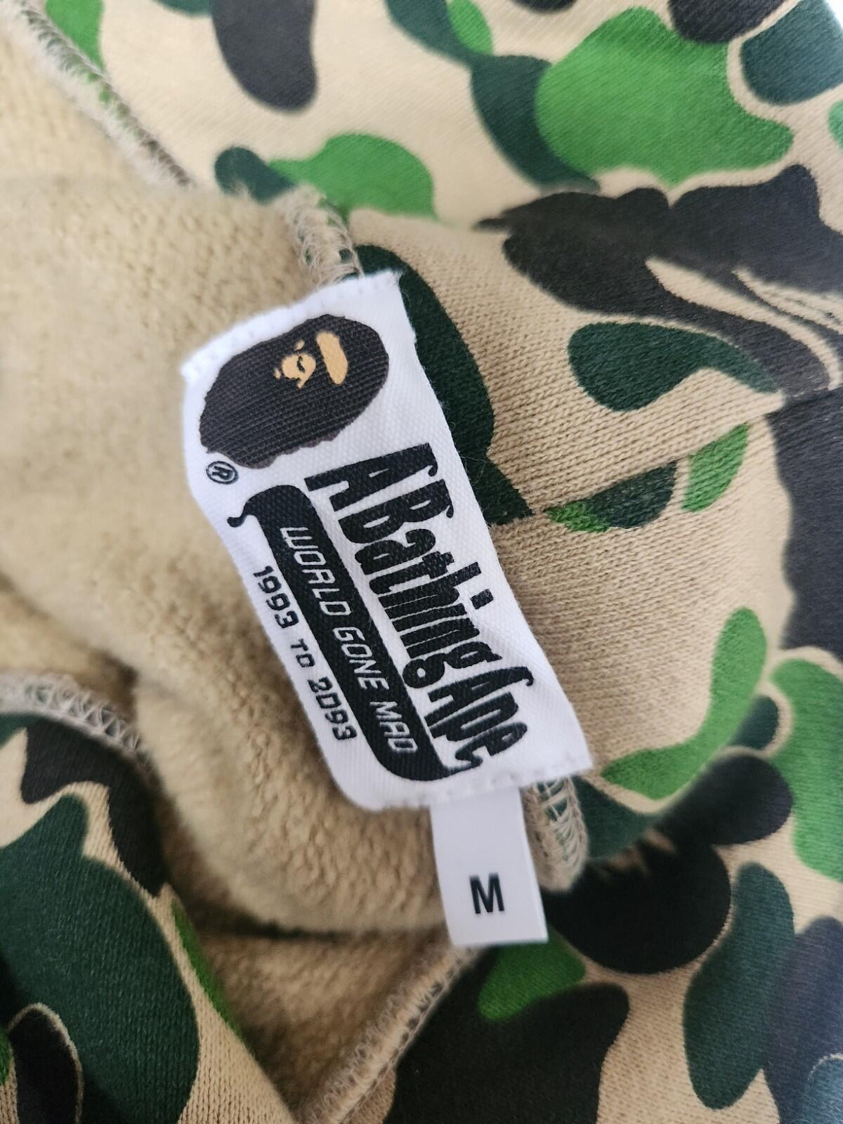 A Bathing Ape Men ABC Camo 2nd Ape Wide Pullover Hoodie Size M BAPE