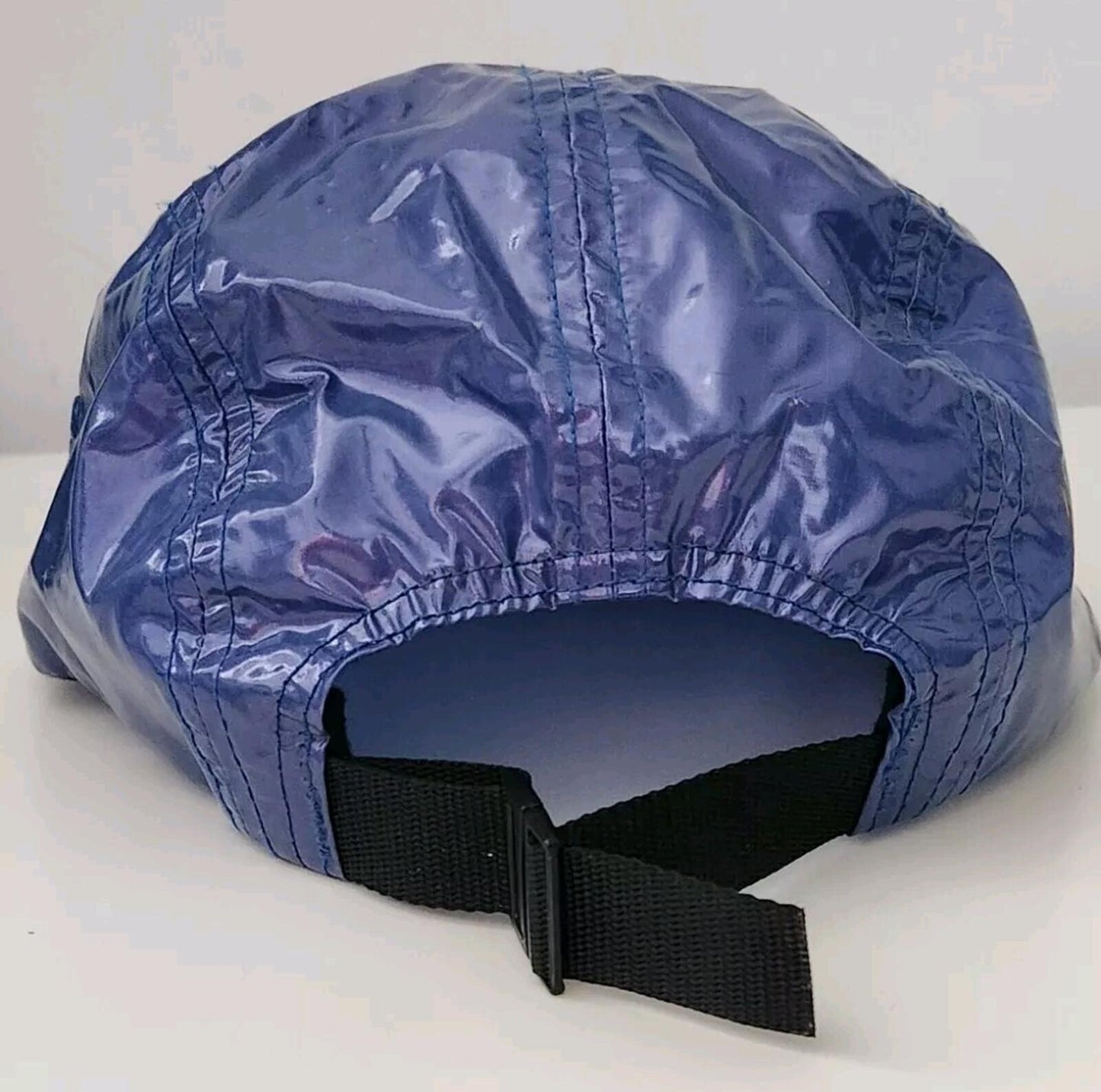 FW16 Supreme Glossy Ripstop Camp Cap Blaue Hut-Boxlogo Royal