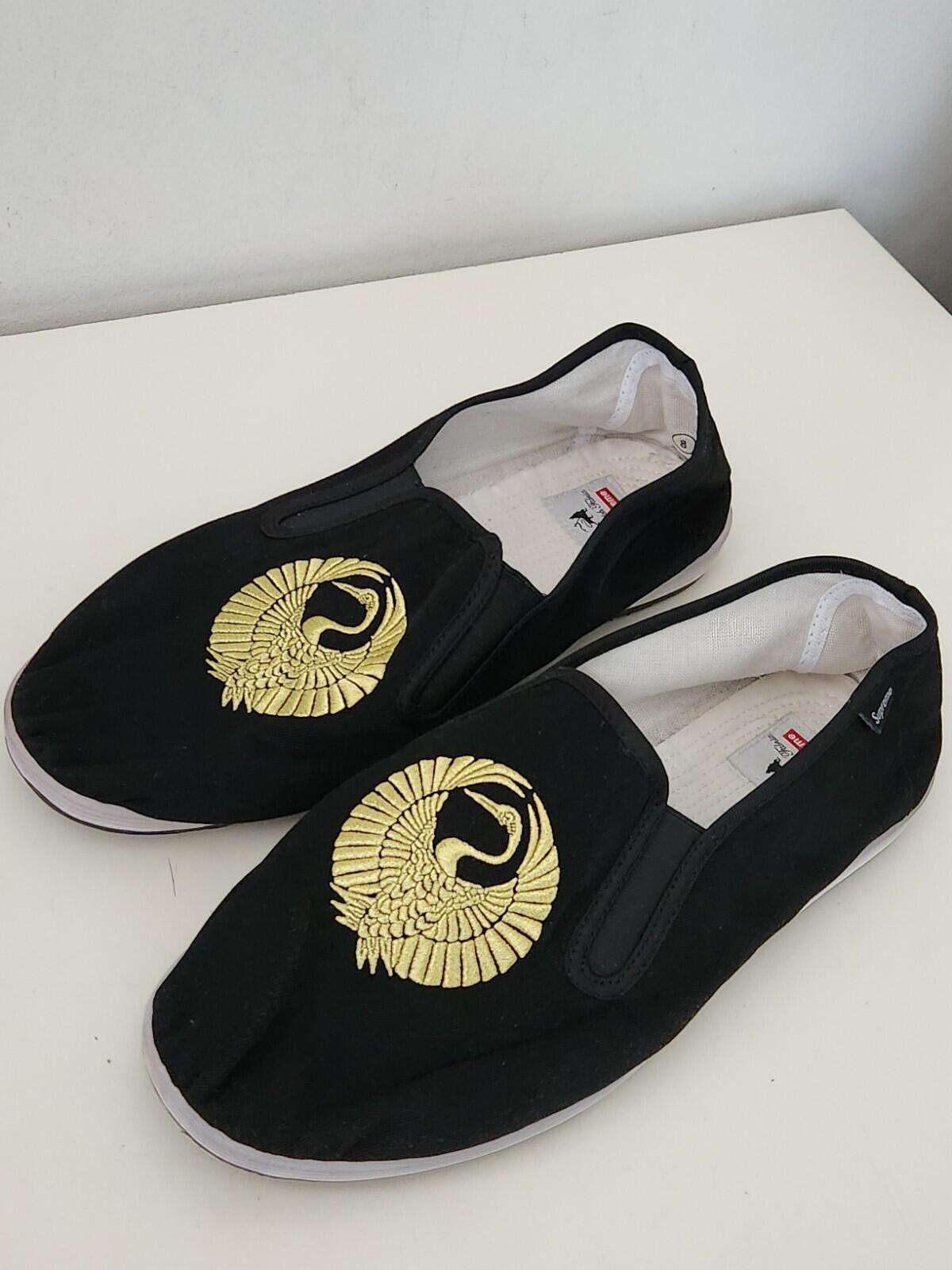 SS16 Supreme Sasquatchfabrix black slip on shoes size UK 7 US 8