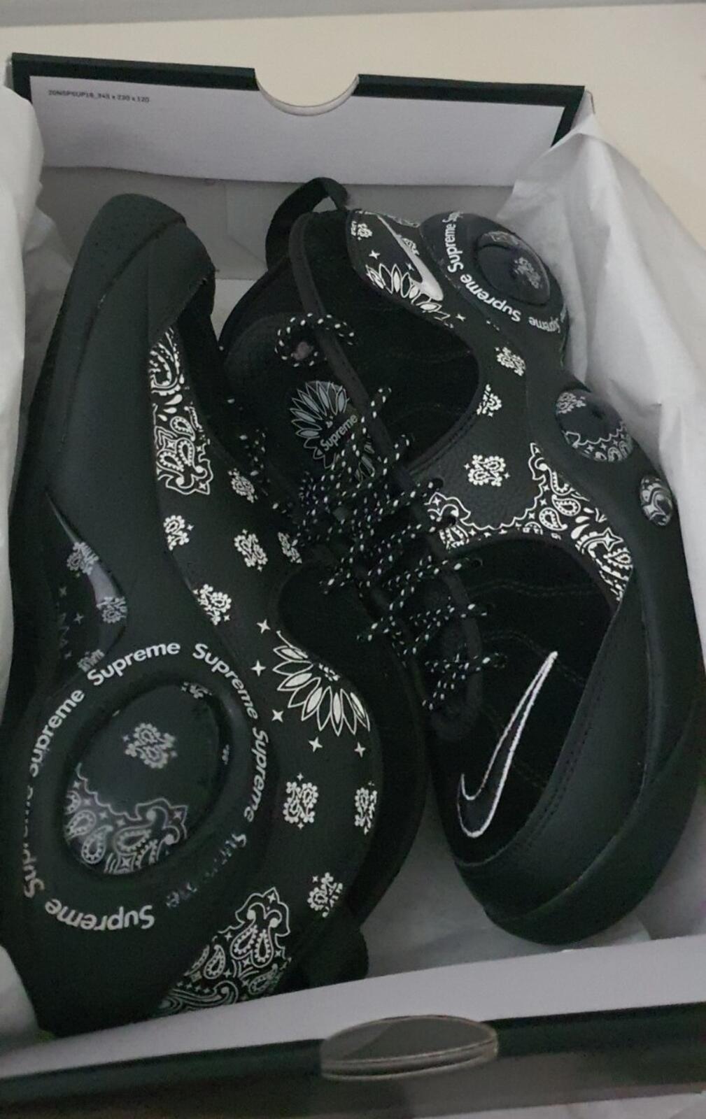 SS22 Supreme Nike Air Zoom Flight 95 SP Black UK 7.5 US 8.5 EUR 42 Bandana lot