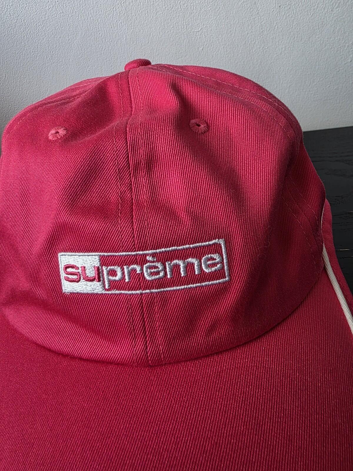 SS20 Supreme Piping 6-panel Cap Pink