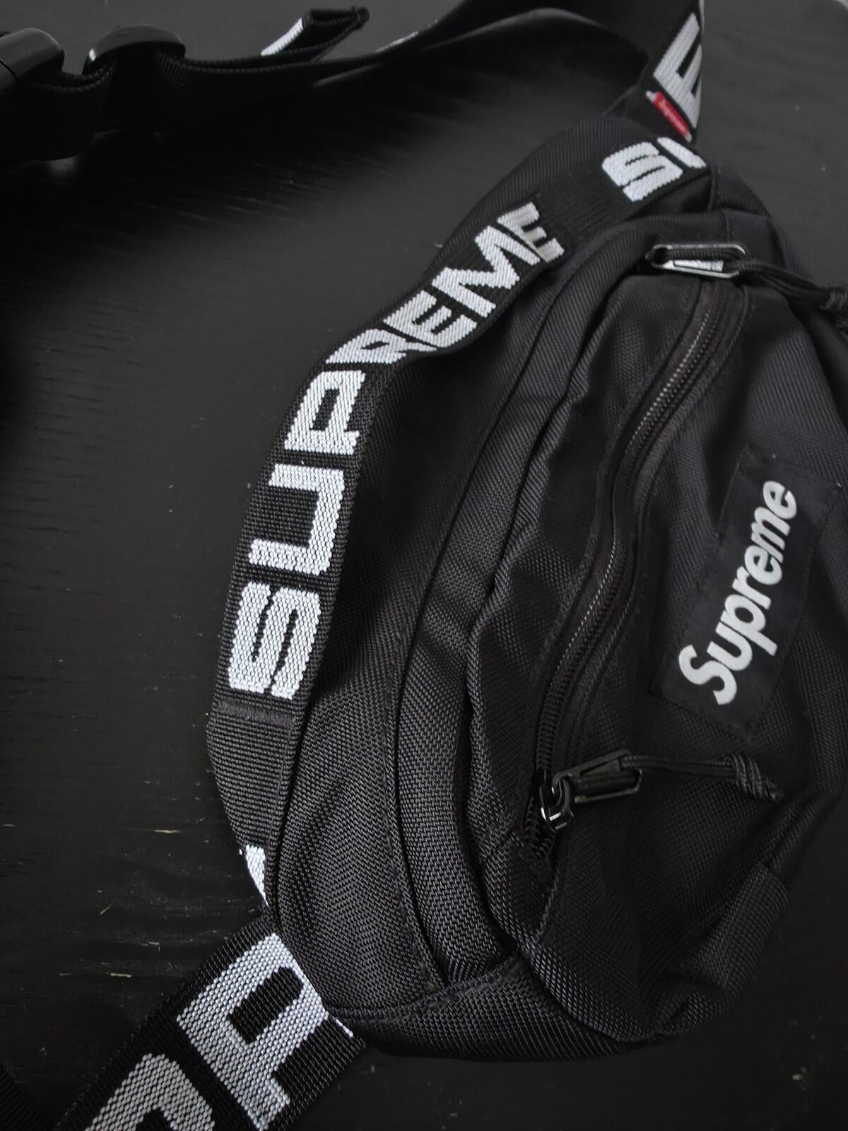 SS18 Supreme Waist Bag Shoulder Black