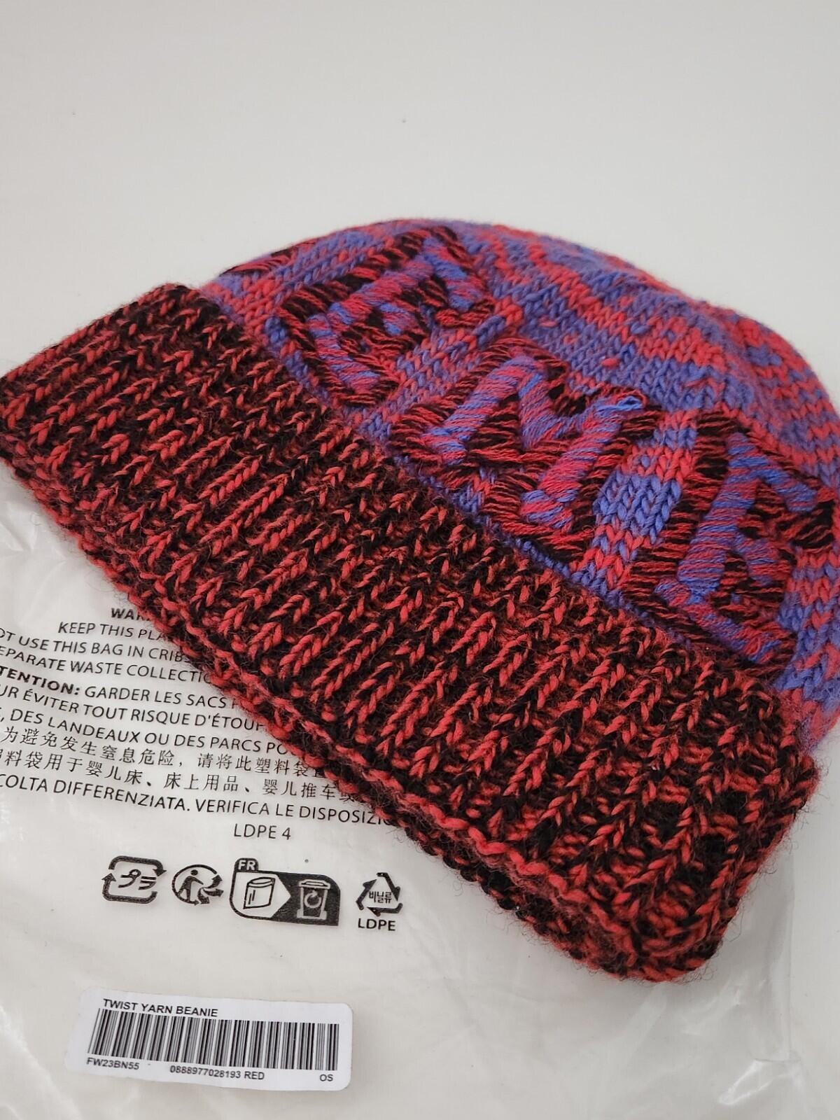 FW23 Supreme Twist beanie Red Hat Wool Acrylic