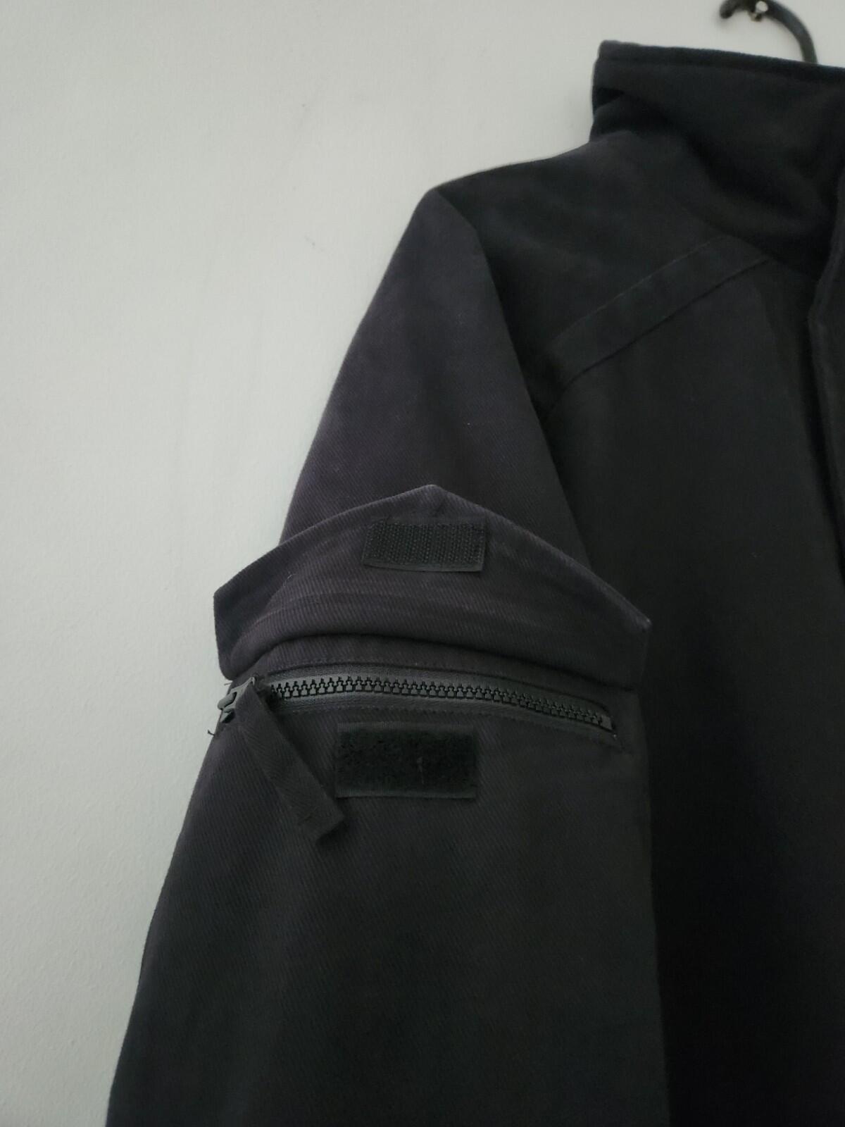HW22 Supreme Brushed Twill Zip Jacke Größe S Klein Schwarz Twill Utility Herren