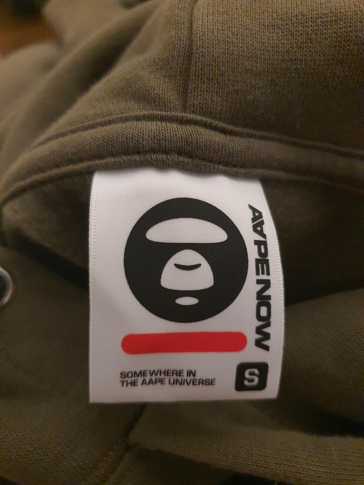 AAPE by A BATHING APE Hooded Sweatshirt Olive Size S BAPE