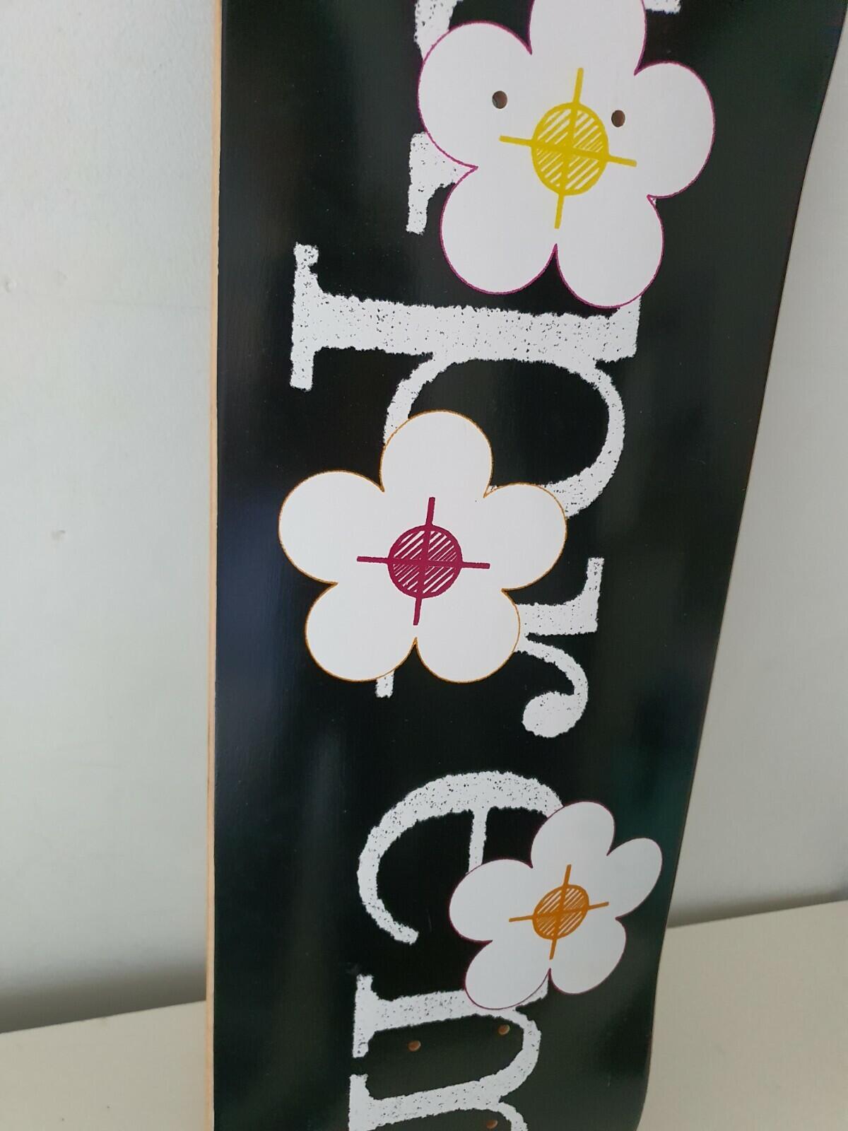 SS17 Supreme Flowers black Skateboard deck size 8.375" Skate Accessory