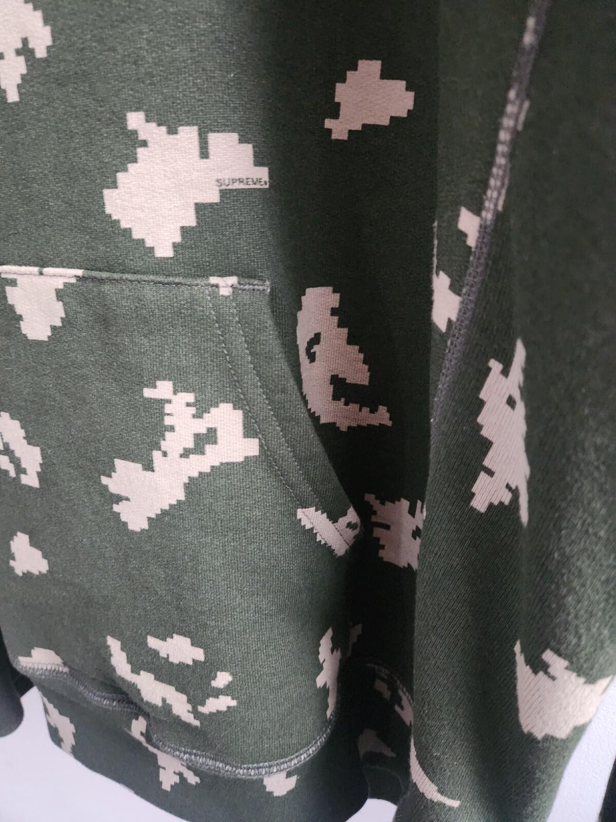 FW21 Supreme Box Logo Hooded Sweatshirt Olive Russian Camo Size L