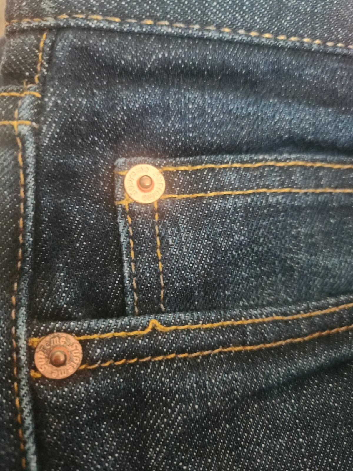 Supreme Denim Slim Jeans Blue Size 30 W30 L27 ALTERED