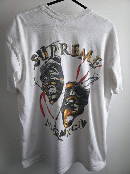 SS20 Supreme Laugh Now Camiseta Blanca Talla XL
