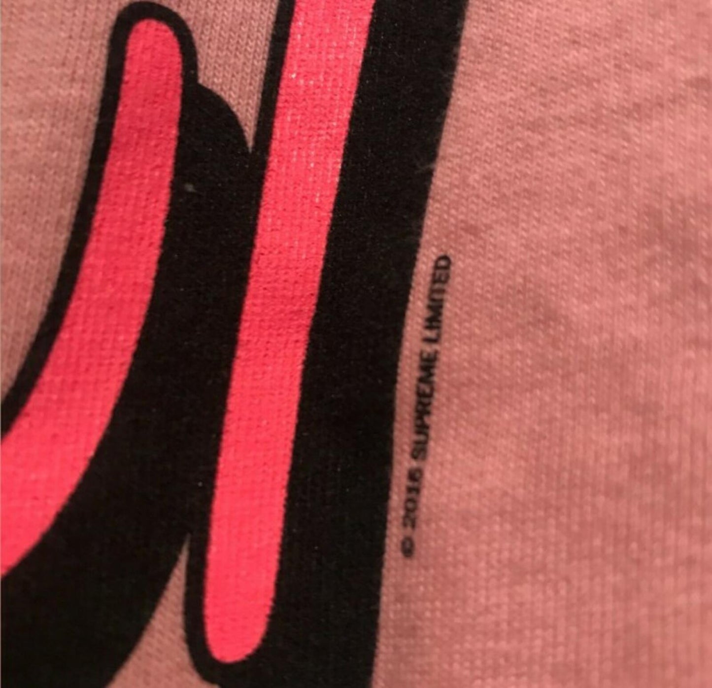 SS16 Supreme Wild L/S Tee pink Long sleeve size L large T-shirt New With Tag Top