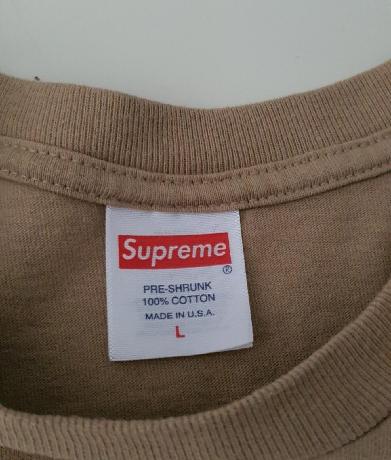 FW23 Supreme NBA Youngboy Photo Tee size L Large Khaki T-shirt Tan