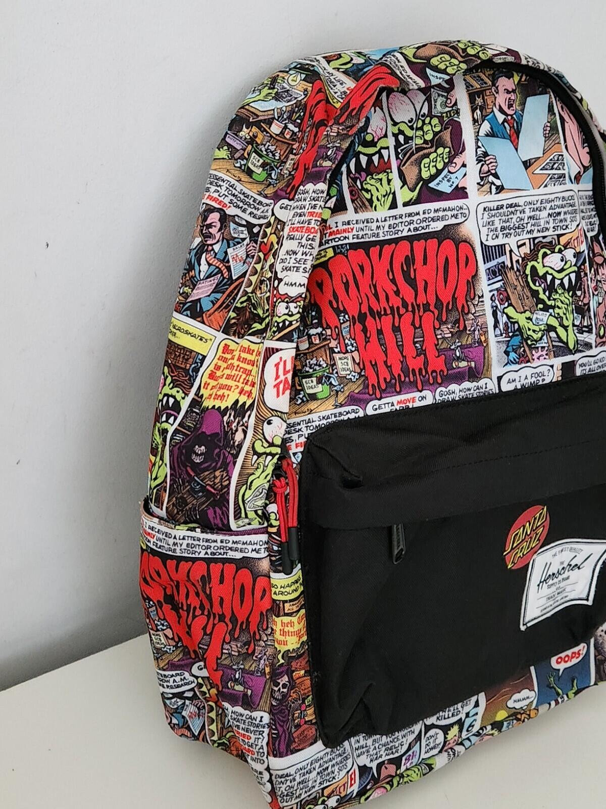 HERSCHEL x Santa Cruz Classic XL Backpack Bag Porkchop Hill Comic Book Laptop
