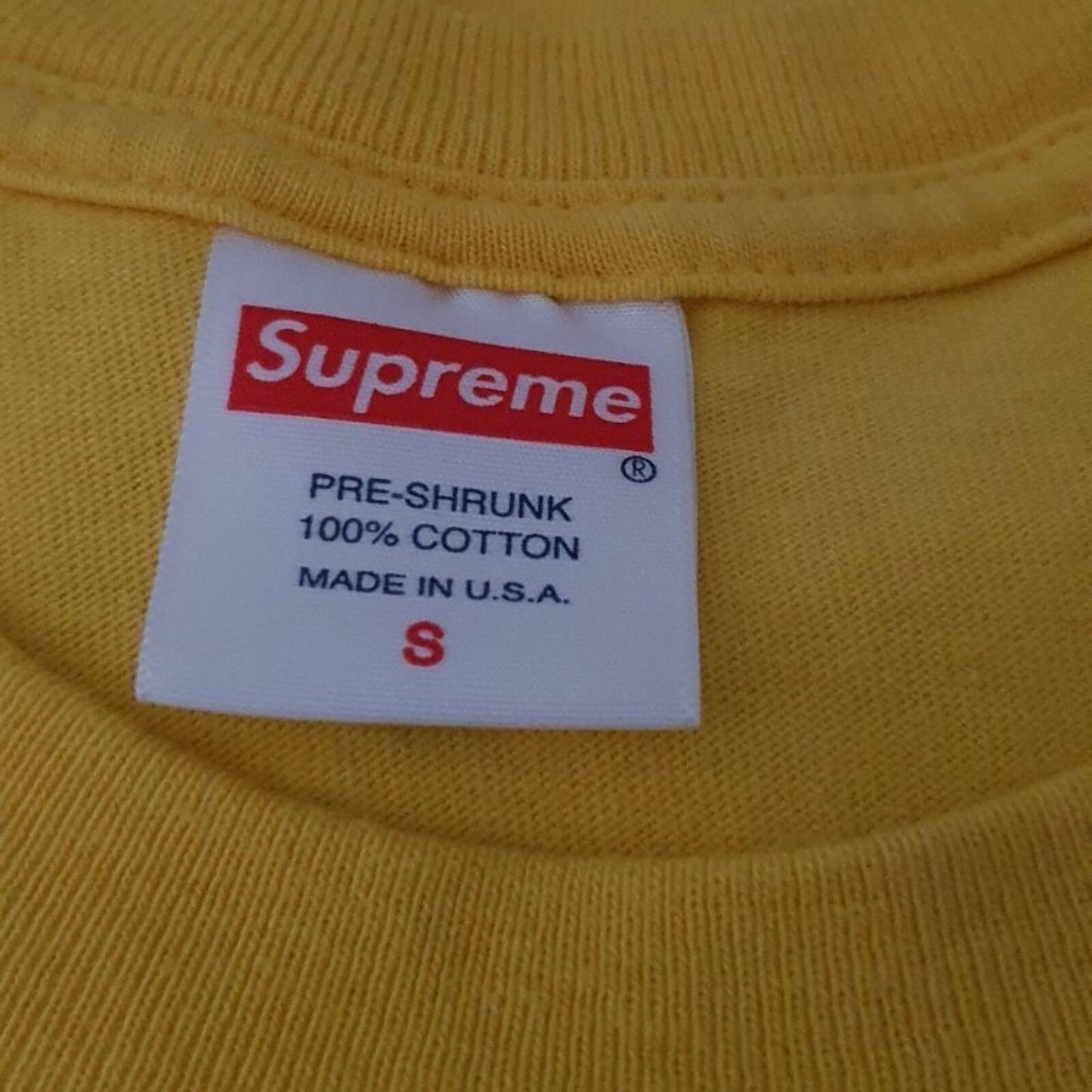 FW22 Supreme Tradition Tee Yellow Size S