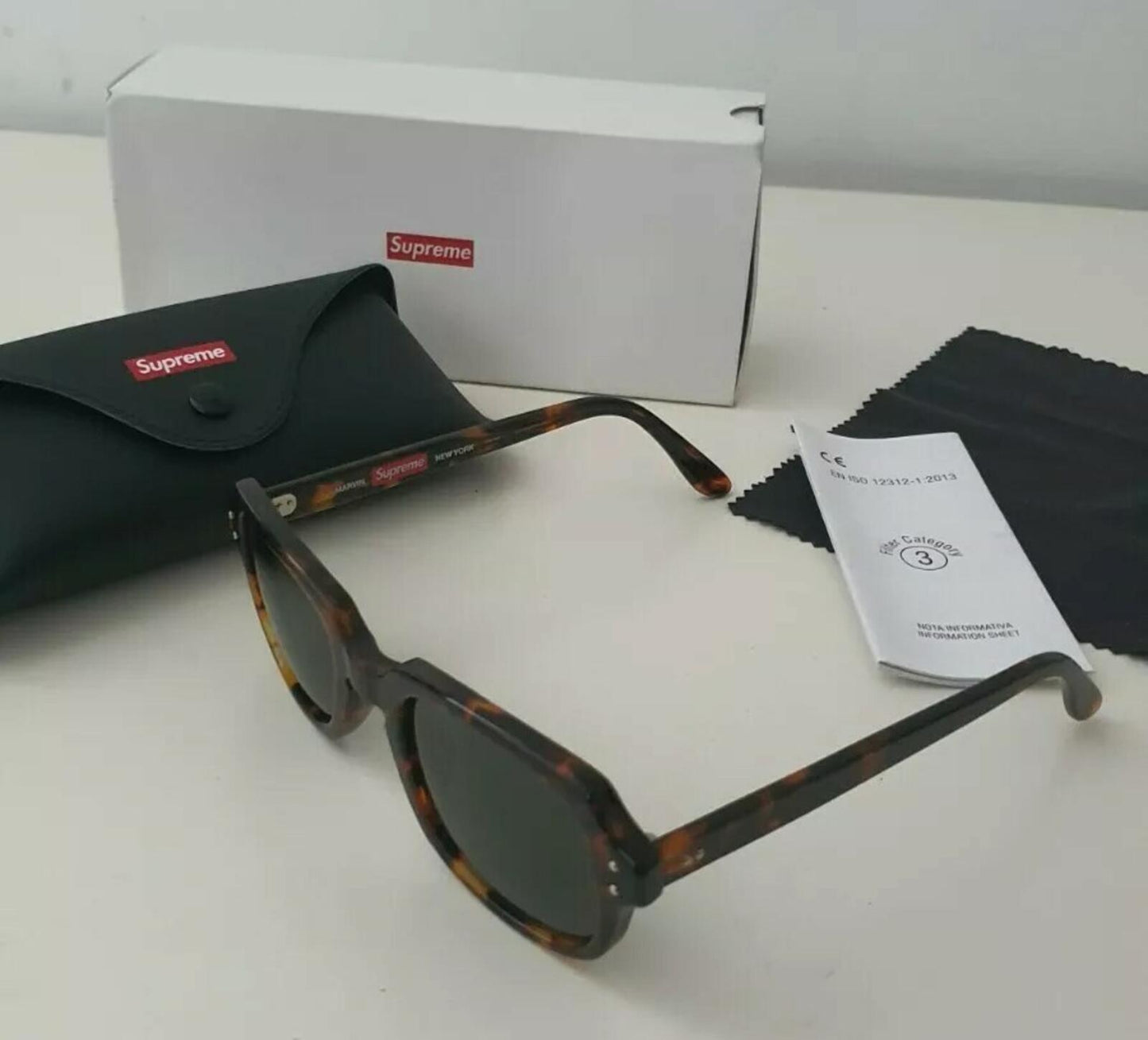SS19 Supreme Marvin sunglasses RRP £188 Tortoise made in Italy