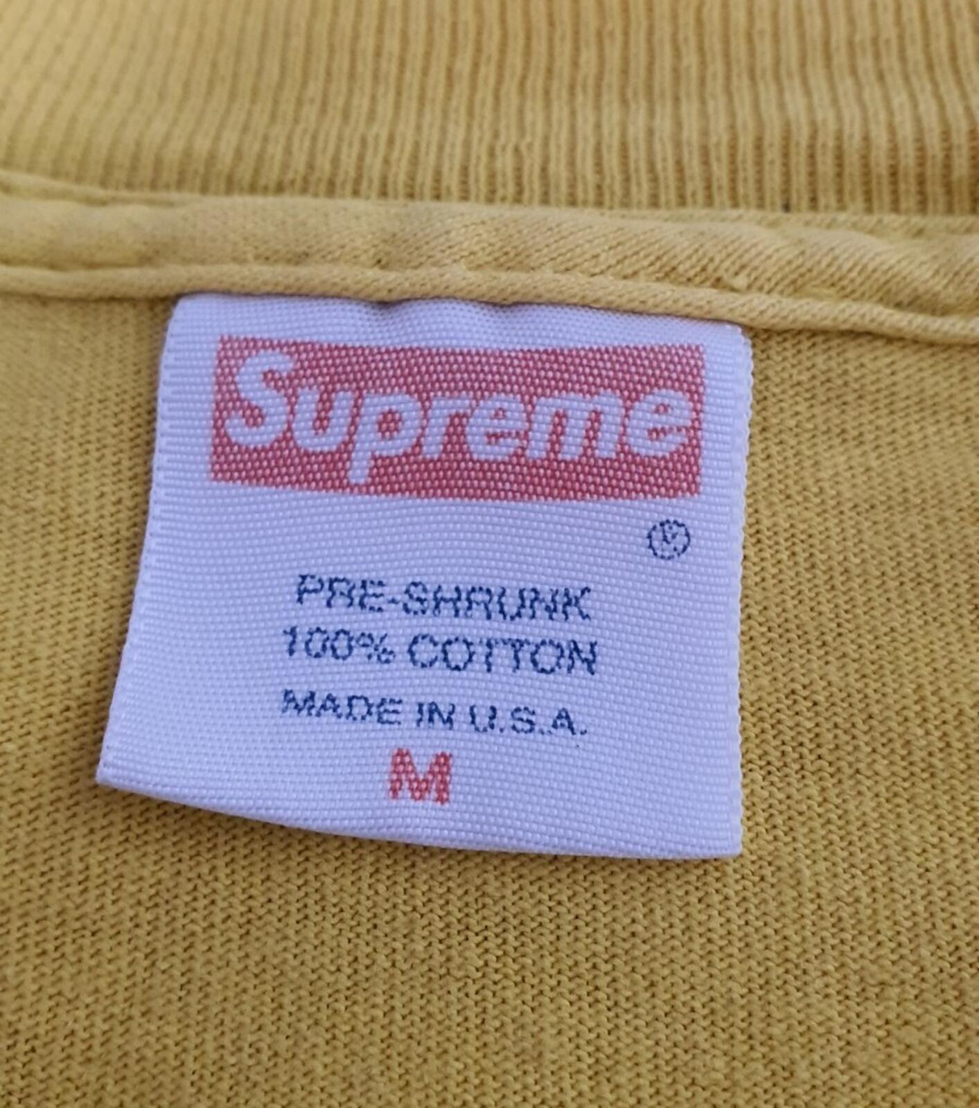 SS05 Supreme STAX Records Gun Tee Yellow Size M
