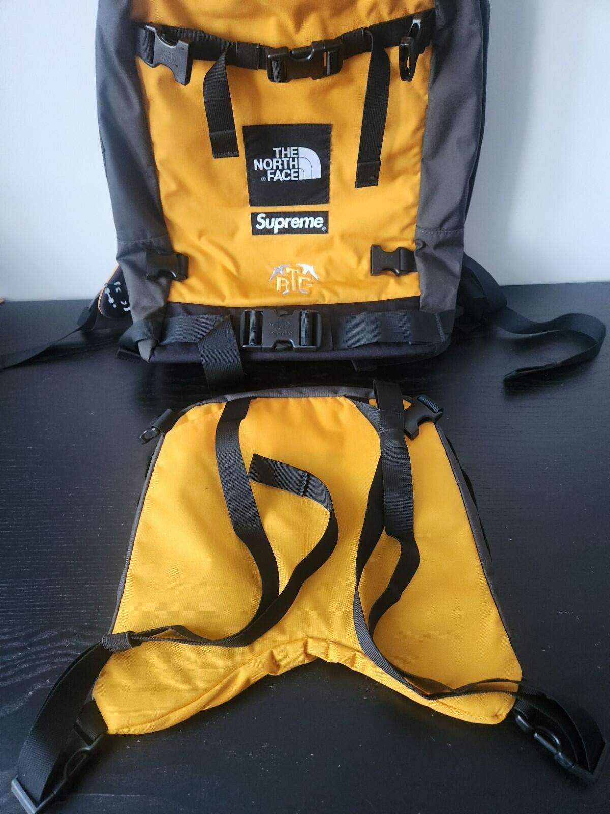 SS20 Supreme x The North Face RTG backpack Gold TNF bag 2 in 1 Water Resistant