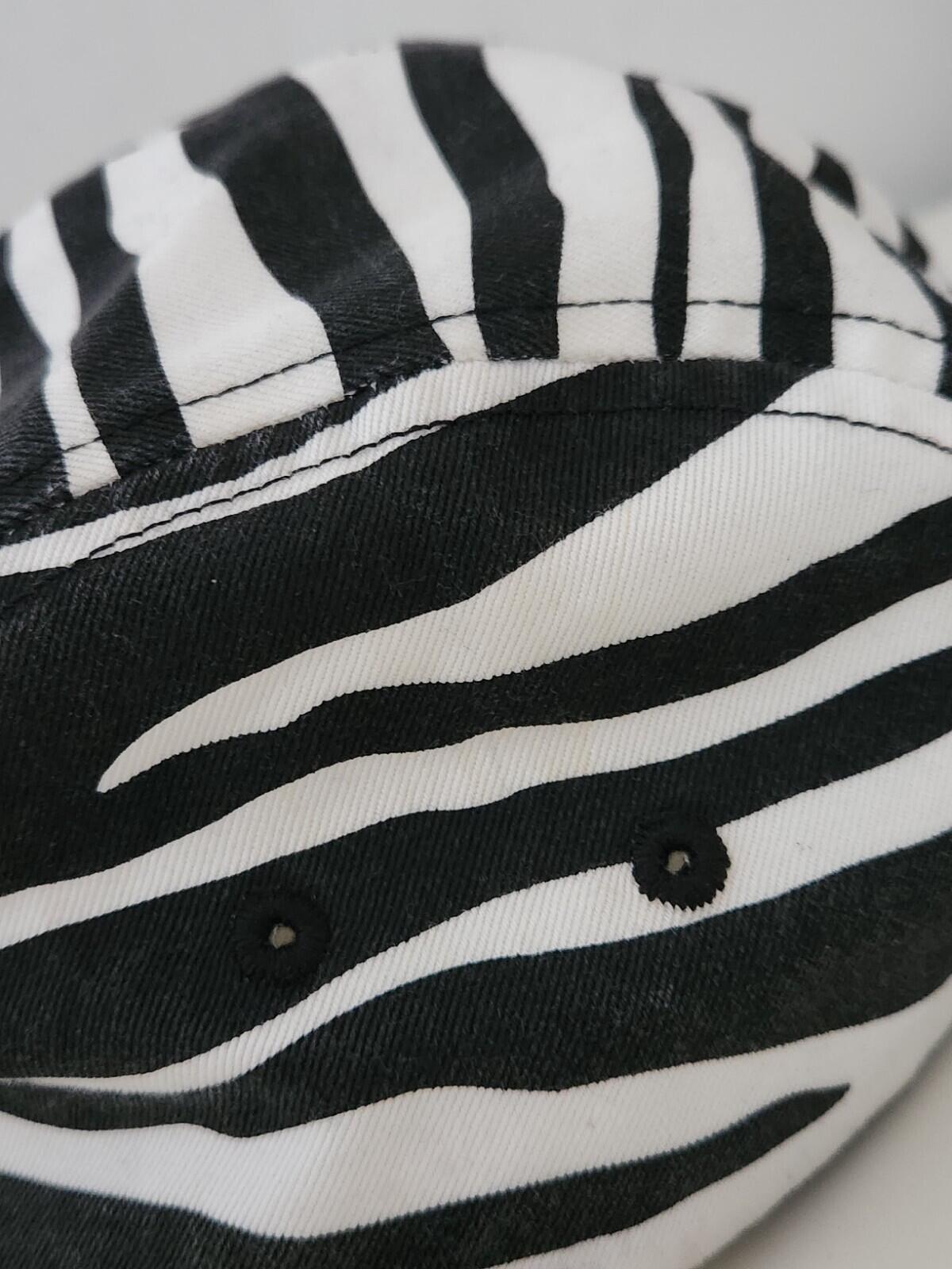 FW22 Supreme Washed Chino Twill Camp Cap Zebra Leather Strap Hat