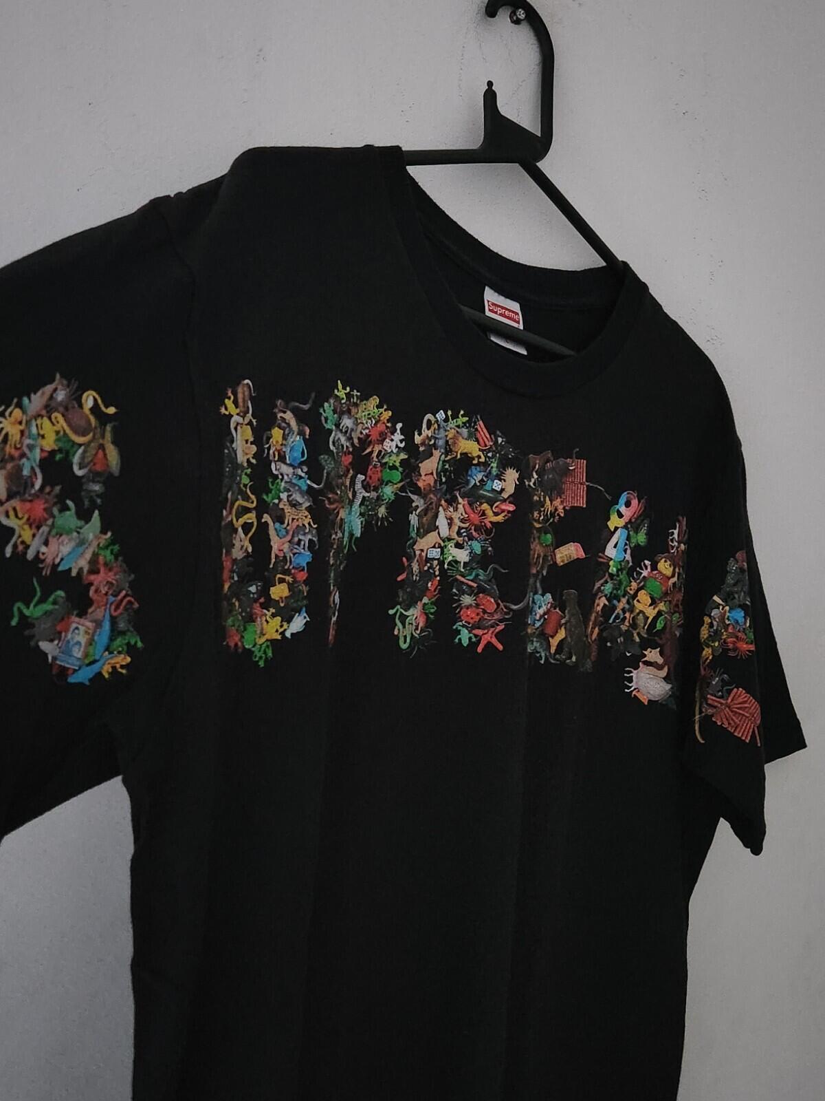 SS21 Supreme Toy Pile Tee size L Large Black T-shirt big logo