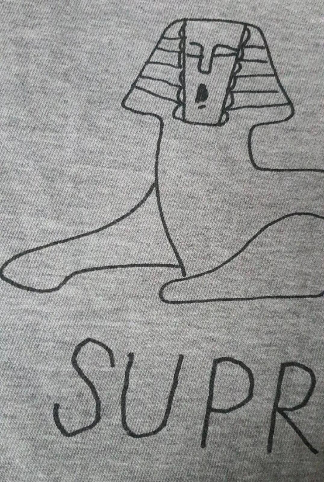 SS13 Supreme Gonz Esfinge Brezo GR Camiseta M