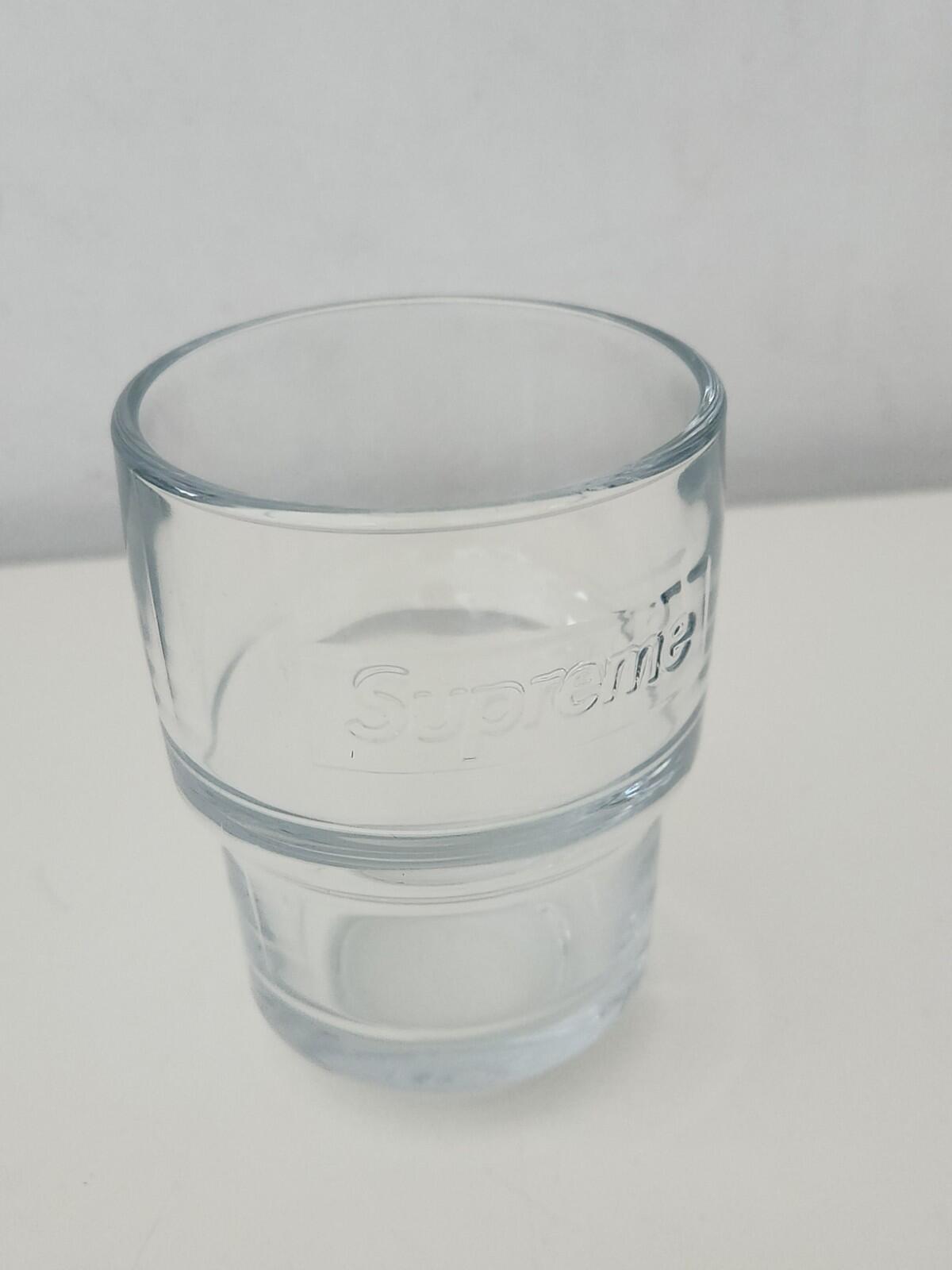 FW24 Supreme x La Rochere Water Glass 8.05oz Made In France Clear Molded Logo