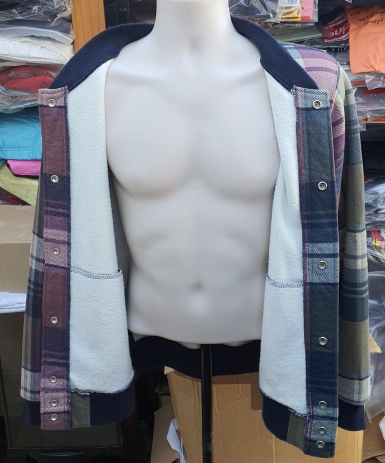 FW14 Supreme Plaid Varsity Jacket Size M