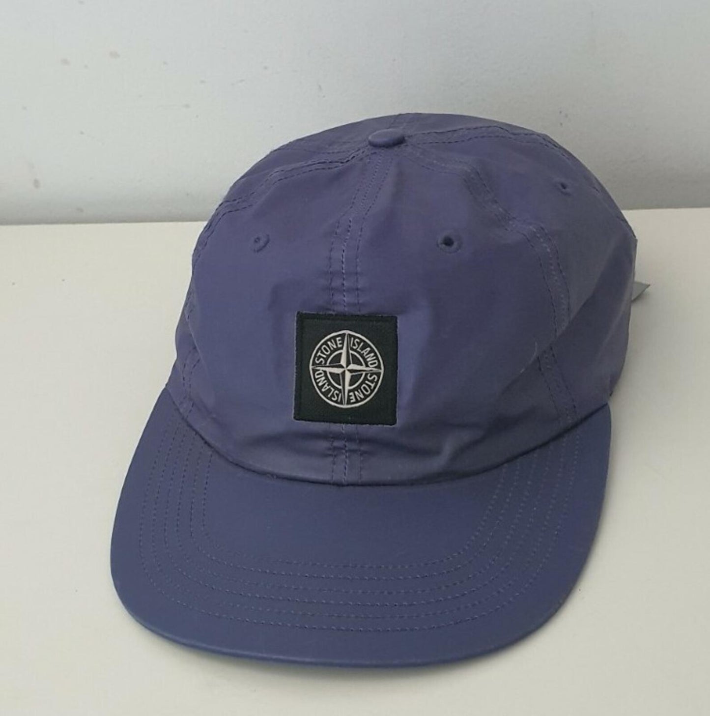 SS16 Supreme x Stone Island heat reactive 6-panel cap Purple hat Made in U.S.A