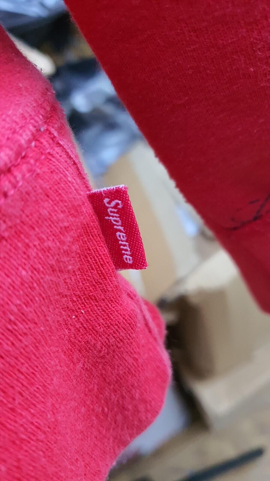 FW15 Supreme Eat Me Hooded Sweatshirt Red Size XL