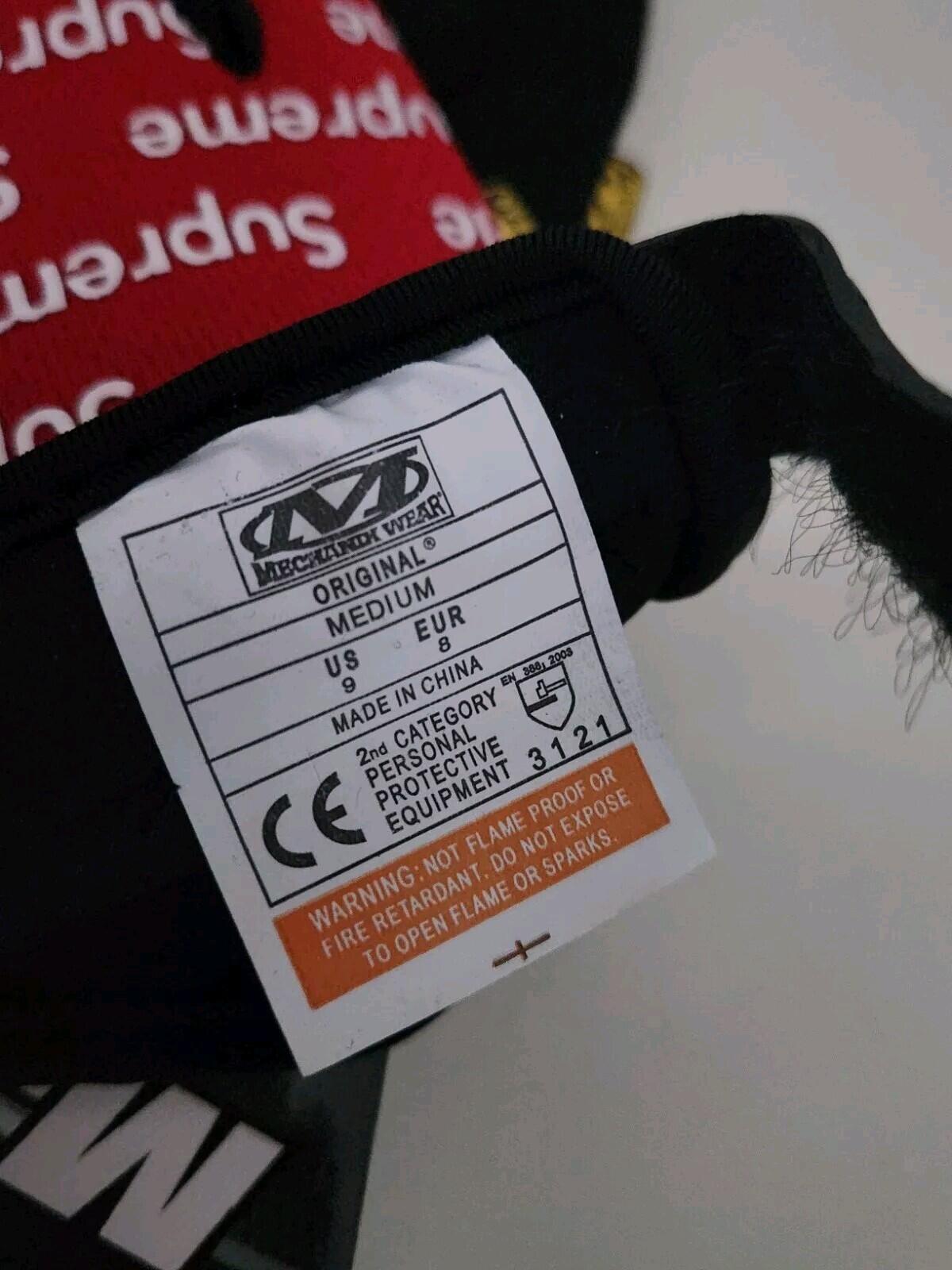 SS17 Supreme Mechanix Original Work Gloves Rot Größe M US 9 EU 8