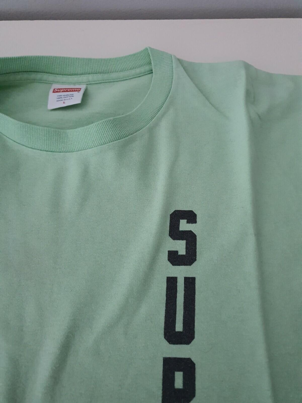 SS15 Supreme x Thrasher Flames Tee Lime Size L
