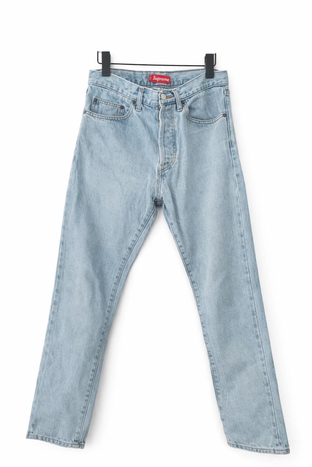 HW24 Supreme Slim Selvedge Jeans Stone Washed Größe 30 W30 L30
