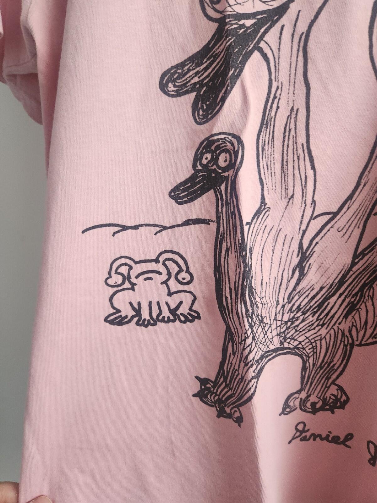 SS15 Supreme Daniel Johnston Tee Size M Medium Pink T-shirt Rare 2015 Vintage