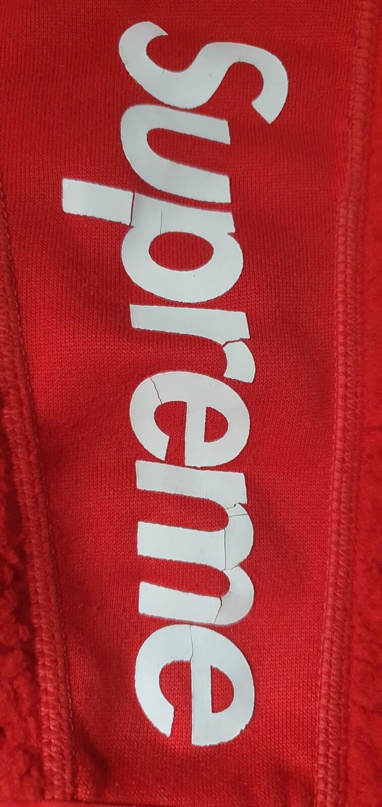 FW17 Supreme Polartec Deep Pile Balaclava red fleece beanie